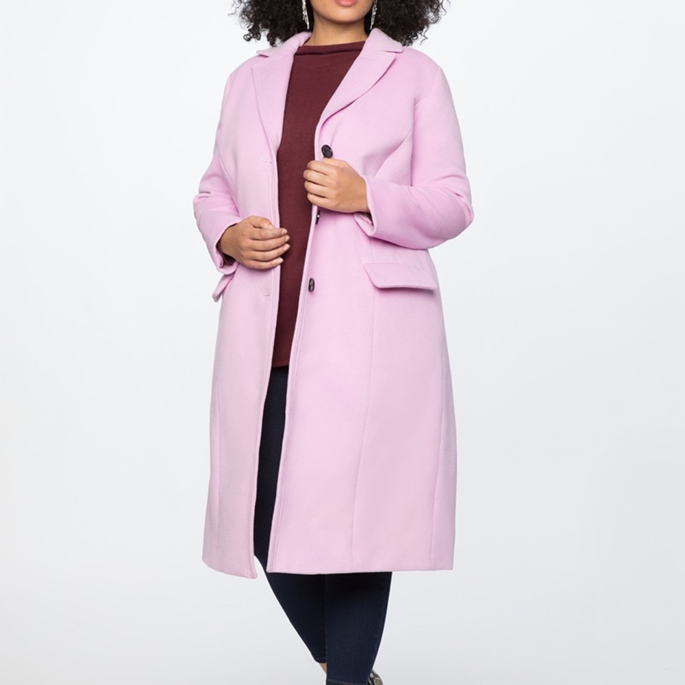 Eloquii lilac lavender winter coat 22/24 new